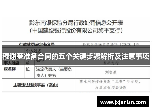 穆谢奎准备合同的五个关键步骤解析及注意事项
